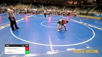 76 lbs Quarterfinal - Cael Vander Broek, Legends Of Gold vs Anselmo Deollos, Nebraska Elite