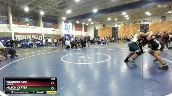 285 lbs Cons. Round 3 - Milton Carter, St John Bosco vs Brandon Bass, Servite