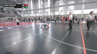 54.2-55.2 lbs Champ. Round 3 - Mickey Eckhardt, Big Game Wrestling Club MT vs Parker Brown, Silver Valley Wrestling Club