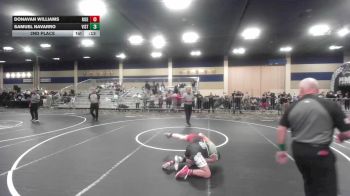 123 lbs 2nd Place - Donavan Williams, Rise vs Samuel Navarro, Vista Wrestling