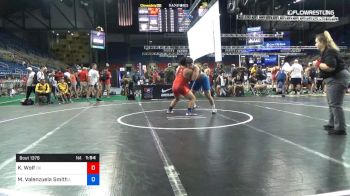 220 lbs Cons 16 #1 - Kaylon Wolf, Oklahoma vs Mozes Valenzuela Smith, Arizona