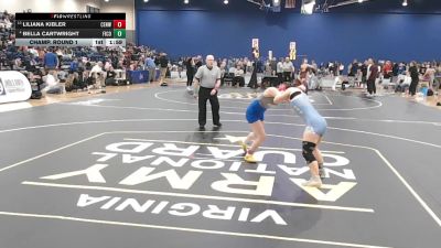 132 lbs Champ. Round 1 - Liliana Kibler, Central(Woodstock) vs Bella Cartwright, First Colonial