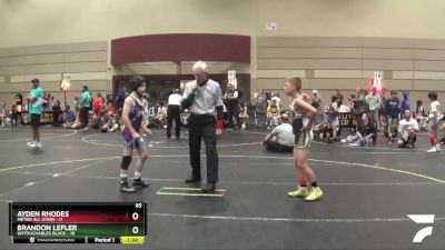 85 lbs Round 3 (6 Team) - Ayden Rhodes, Metro All Stars vs Brandon Lefler, Untouchables Black