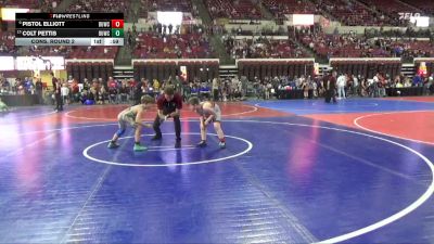 87 lbs Cons. Round 2 - Colt Pettis, Darkhorse Wrestling Club vs Pistol Elliott, Frenchtown Wrestling Club