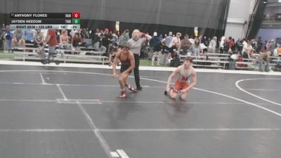 132 lbs Cons. Sub-rd Of 32 - Anthony Flores, Idaho vs Jayden Heedum, The Hideout