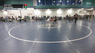 120 lbs Round Of 128 - Alex Rozas, LA vs Chad Artman, WV