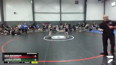 87 lbs Quarterfinal - Lazarus McEwen, Mat Demon Wrestling Club vs Zach Winterroth, Everett Wrestling Club