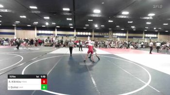 157 lbs Quarterfinal - Aliaksandr Kikiniou, Poway Elite vs Isaac Quiroz, Unattached