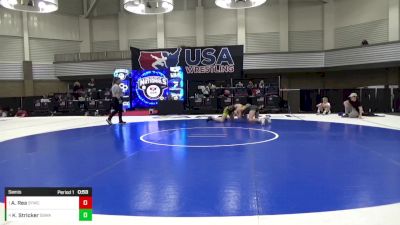 14U Boys - 120 lbs Semis - Adam Rea, Sedalia Youth Wrestling Club vs Kingston Stricker, SWAT - Savage Wrestling Athletic Team