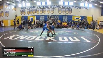 175 lbs Round 4 (8 Team) - Elijah Penton, Westside Wrestling vs Stefan Povsic, Cowboys WC