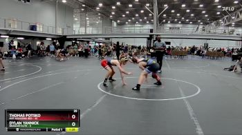 130 lbs Round 5 (8 Team) - Dylan Yannick, Brawler Elite vs Thomas Potsko, Mat Assassins Red