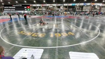 106 lbs Cons. Round 2 - Lucia Cheverie, Dickinson Wrestling Club vs Morgan Little, Spearfish