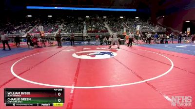 4A-285 lbs Quarterfinal - William Bybee, Rock Springs vs Charlie Green, Cheyenne East