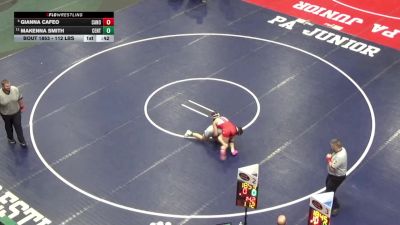 112 lbs Consi Of 4 - Gianna Cafeo, Canon-McMillan vs Makenna Smith, Central Cambria