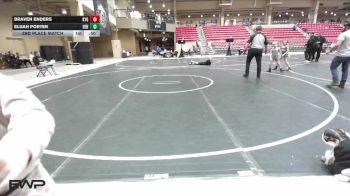58 lbs 3rd Place Match - Elijah Porter, Derby vs Braven Enders, Kansas Young Guns