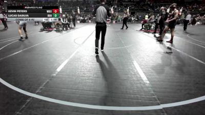 136 lbs Consi Of 8 #2 - Kevin Peters, Wrecking Crew Wrestling Academy vs Lucas DaSilva, Iron Horse