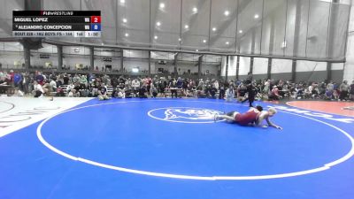 16U Boys FS - 144 lbs Cons. Round 2 - Miguel Lopez, WA vs Alejandro Concepcion, WA