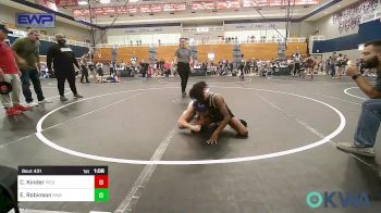 84 lbs Final - Calin Kinder, Piedmont vs Elijah Robinson, Shelton Wrestling Academy