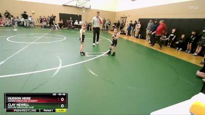 43-46 lbs Round 2 - Hudson Heise, Ascend Wrestling Academy vs Clay Newell, Outlaw Wrestling Club
