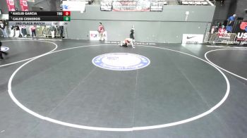 126 lbs 3rd Place Match - Kaelib Garcia, Temecula Valley High School Wrestling vs Caleb Cisneros