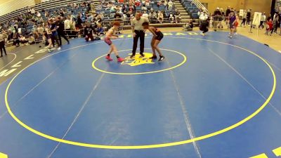 12U Boys - 86 lbs Champ. Round 2 - Shah Tiggett, Merrillville Pirates Wrestling Club vs Abel Rusk, South Central Punisher Wrestling