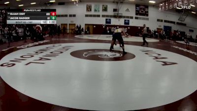 197 lbs Champ. Round 1 - Jacob Badger, Augustana (il) vs Elijah Osit, Aurora Universtiy