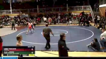 132 lbs Cons. Semi - Jose Toscano, Granger vs Dax Larsen, Coeur D`Alene High School