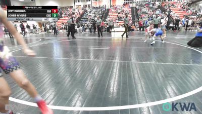 58 lbs Round Of 16 - Jett Brooks, Raw Wrestling Club vs Jones Myers, Checotah Matcats