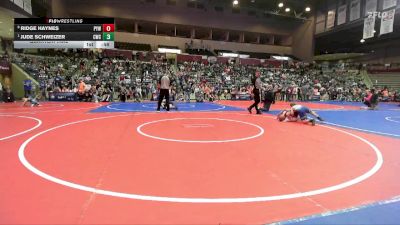 90 lbs Quarterfinal - Jude Schweizer, Conway Wrestling Club vs Ridge Haynes, Panther Youth Wrestling-CPR