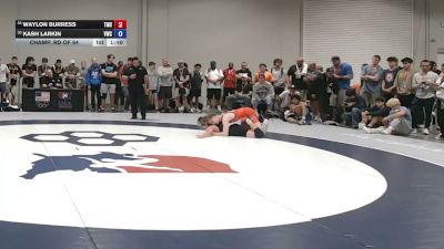 55 kg Champ. Rd Of 64 - Waylon Burress, Team Missouri Select vs Kash Larkin, Valiant Wrestling Club