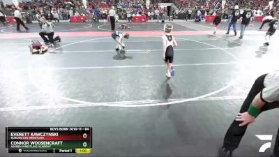 64 lbs Quarterfinal - Everett Kawczynski, Burlington Wrestling vs Connor Woosencraft, Askren Wrestling Academy