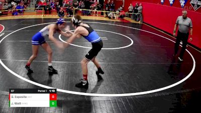 87 lbs Quarterfinal - Gabriella Esposito, United vs Jaxin Watt, River Valley MS