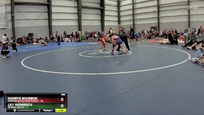 138 lbs Quarters - Lily Weinreich, Braided Brutes vs Kamryn Bourbon, Missouri Battle Gear Purple