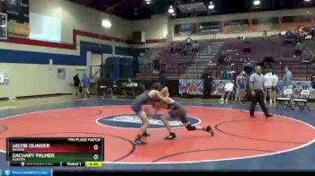 120 lbs 7th Place Match - Jacob Olinger, Hayden vs Zachary Palmer, Auburn