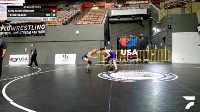 Cadet Boys Lower - 126 lbs Champ. Round 3 - Edul Martirosyan vs Luke Black, Temecula Valley High School Wrestling