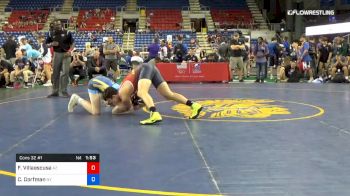 160 lbs Cons 32 #1 - Fernando Villaescusa, Arizona vs Colden Dorfman, New York
