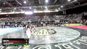 4A 160 lbs Quarterfinal - Caleb Somers, Canyon Ridge vs Ben Hill, Shelley