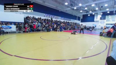 110 lbs Semifinal - Leila Witzerman, Peninsula vs Serineh Crane, Hoover/Glendale