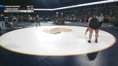 235 lbs Quarterfinal - Adelena Martinez, Hemet (SS) vs Ashley Wafer, Lakewood (SS)