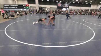 138 lbs 7th Place Match - Gabriel Champagne, Nor Cal Take Down Wrestling Club vs Isaiah Ebersbach, Orange County RTC