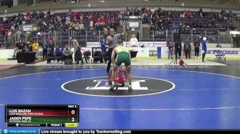 138 lbs Semifinal - Jaden Pepe, Wyoming Area Hs vs Luis Bazan, Lake Highland Prep School