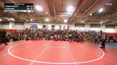 215 lbs Consolation - Isaiah Puckett, Concord vs Gabe Holt, Souhegan