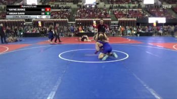 158 lbs Cons. Round 3 - Urijah Davis, Lights Wrestling Club vs Kayne Burke, Browning High School