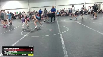 88 lbs Round 3 (4 Team) - Riley Karwowski, Mat Assassins Red vs Nialah Hawkins, Terps Xpress