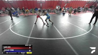 120 lbs Cons. Round 2 - Liam Aye, IL vs Ahmad Cobb, IL