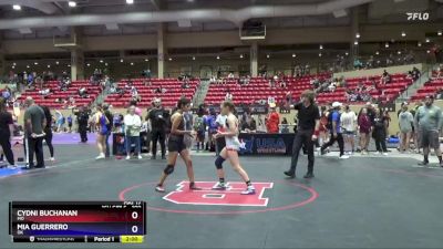 100 lbs Round 3 - Cydni Buchanan, MO vs Mia Guerrero, OK