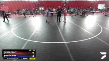 132 lbs Cons. Round 2 - Taylor Finley, IL vs Hunter Shike, IL
