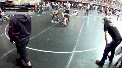 112 lbs Champ. Round 2 - Brogan Ruff, Sutherland Youth Wrestling Club vs Braylon Covert, CWO