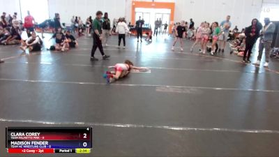 50 lbs Round 1 (4 Team) - Clara Corey, Team Palmetto Pink vs Madison Fender, Team NC Wrestling Club