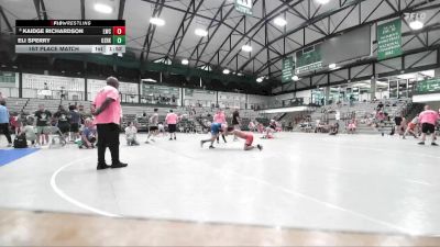 142-152 lbs 1st Place Match - Kaidge Richardson, Lincoln-Way Wrestling Club vs Eli Sperry, N/A